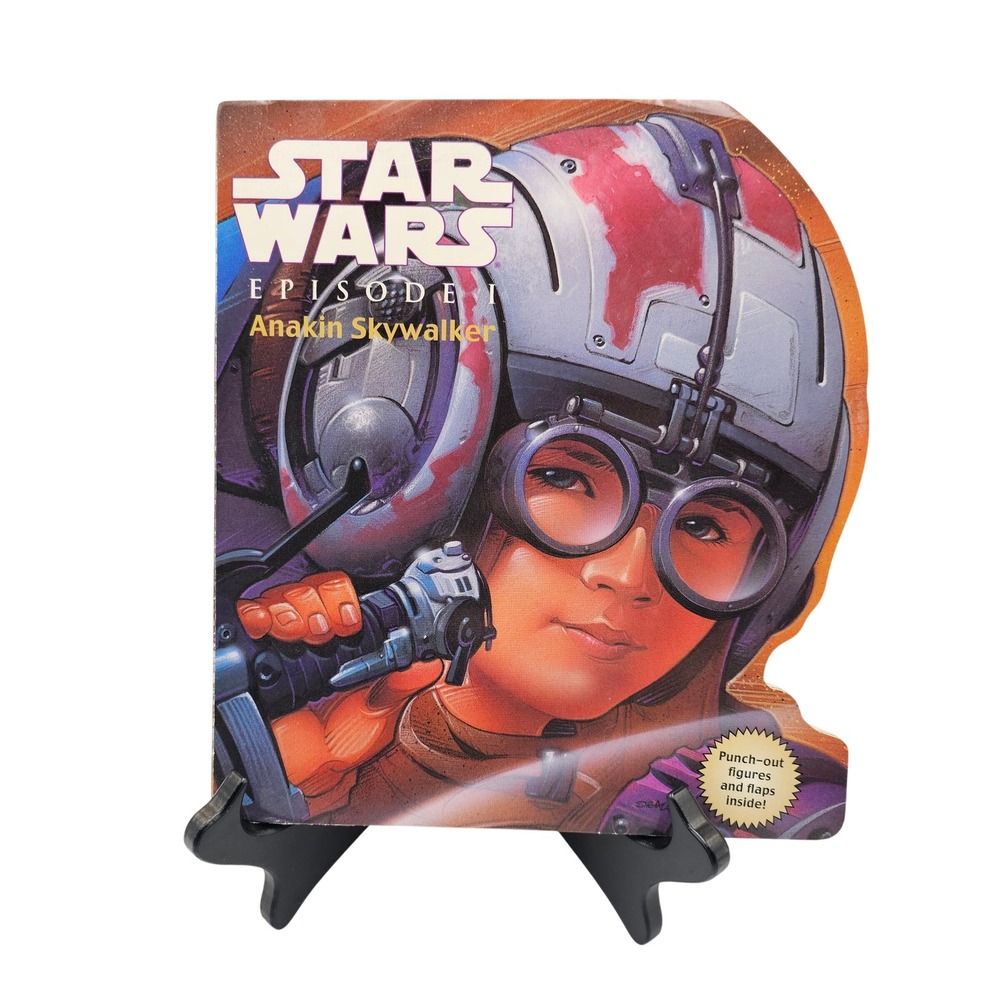 Vintage Star Wars Episode I Anakin Skywalker Shaped Interactive Storybook 1999